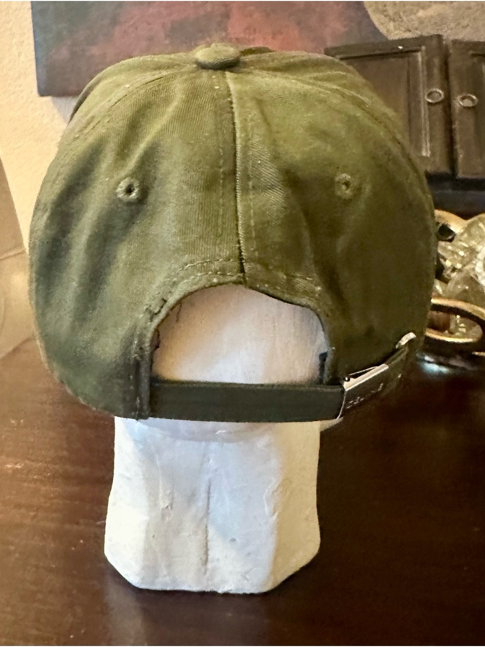 Olive Green Logo Baseball Cap - Picture 3 of 4